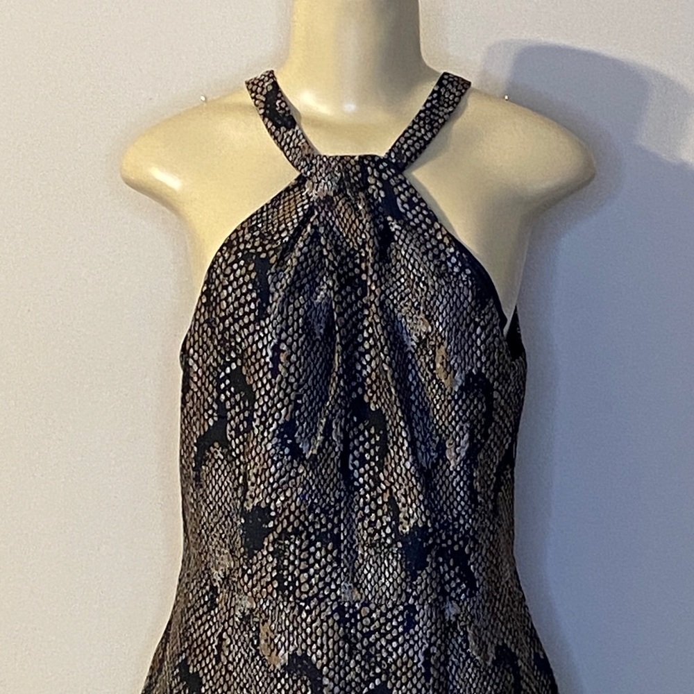 H&M Elegant Snake Print Dress Size 10 - Picture 3 of 8